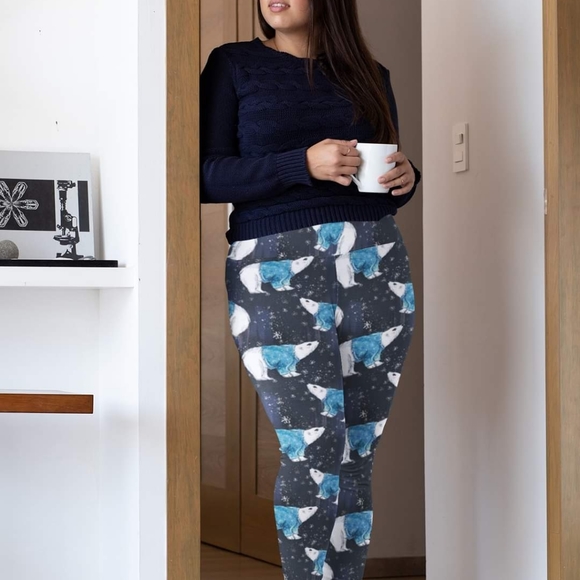 Enchanted Polar Bears Custom Leggings - Picture 4 of 4